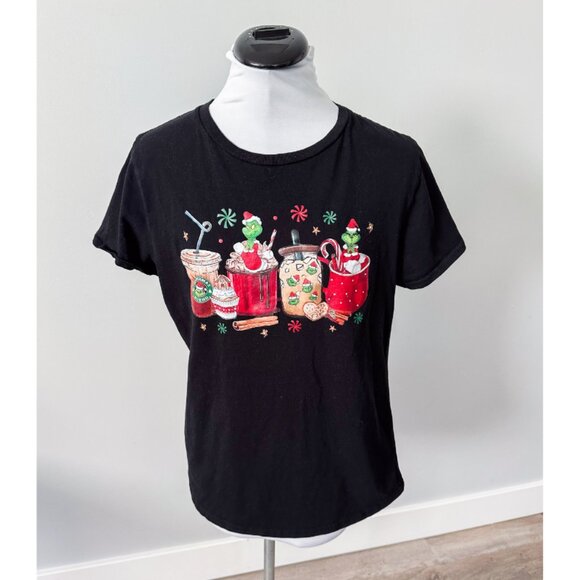 Starbucks Inspired Grinchmas Holiday Christmas T-Shirt - Picture 2 of 10
